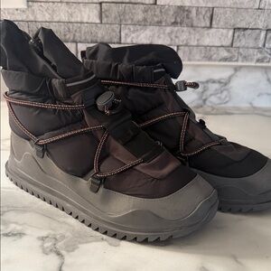 Adidas by Stella McCartney Black and Gray High-Top Boots